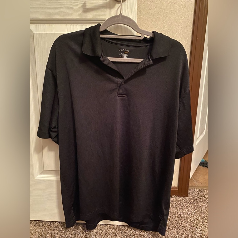 Men’s black polo shirt size XL